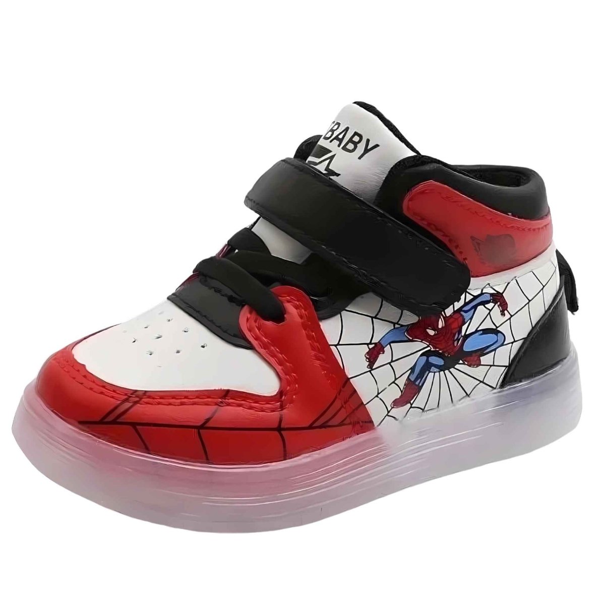 Spidey LED High - top Sneakers for Active Kids – Kids | Durable, comfy | Kiddos Kicks Australia